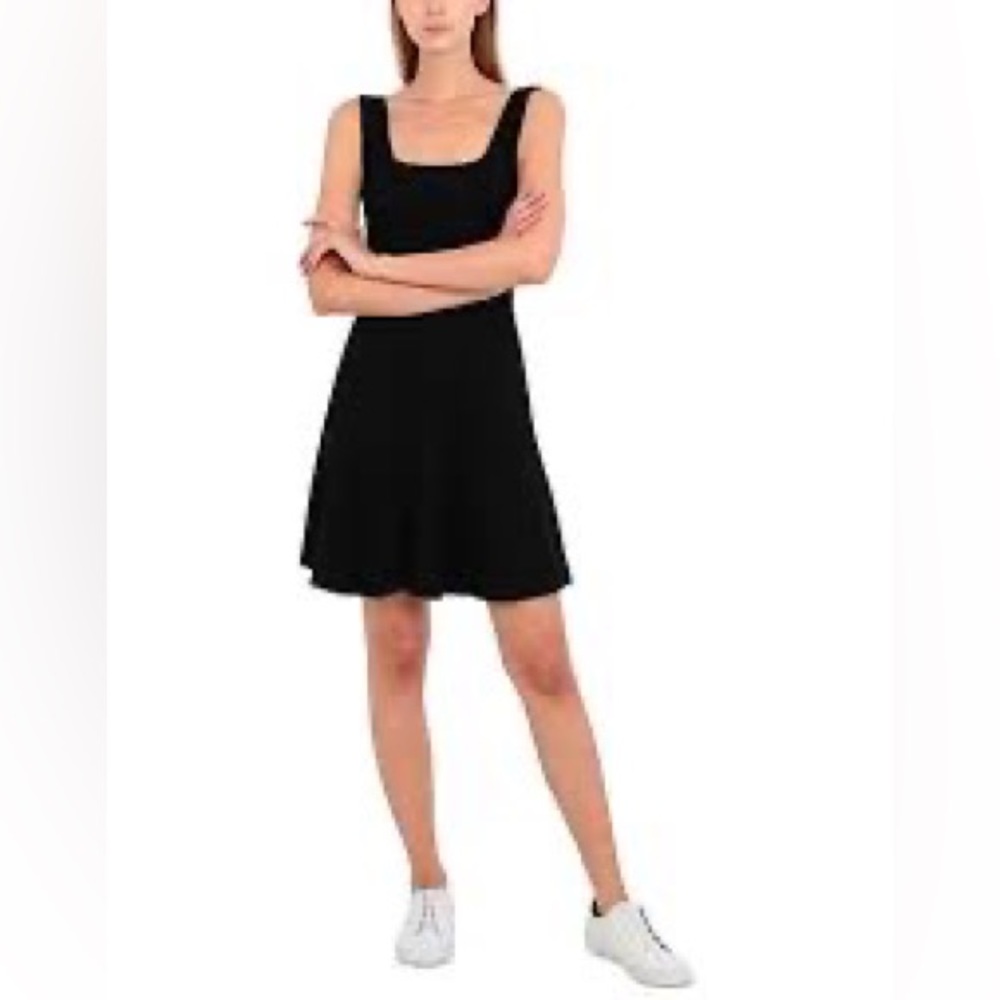 Ninety Percent Stretch Square Neck Skater Dress